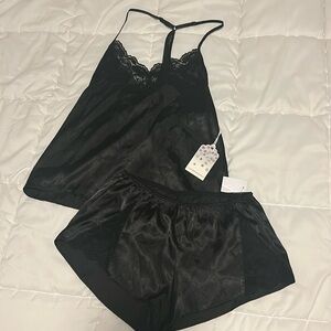 In Bloom Satin and Lace PJ set